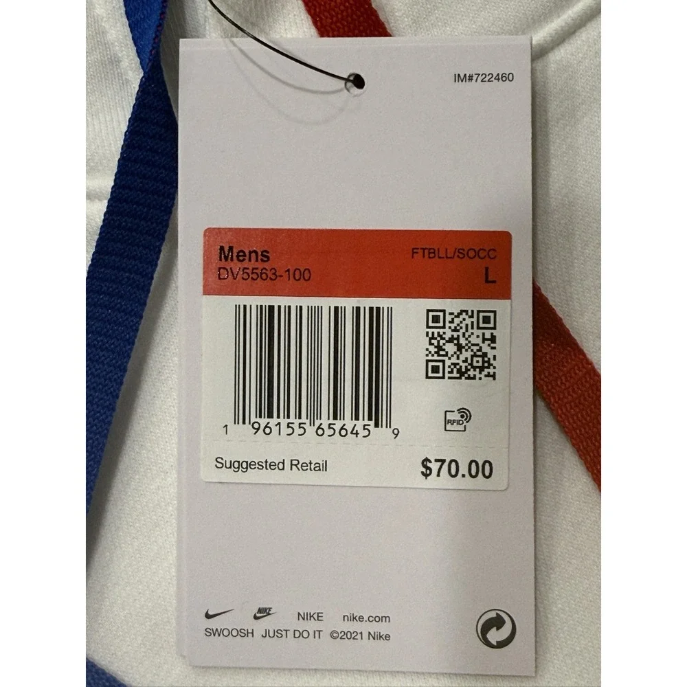 Nike F.C.B. Hoodie DV5563-100 Men's L White F.C. Barcelona Soccer